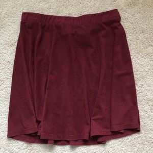 Velvet circle skirt